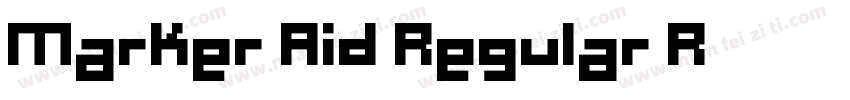 Marker Aid Regular R字体转换